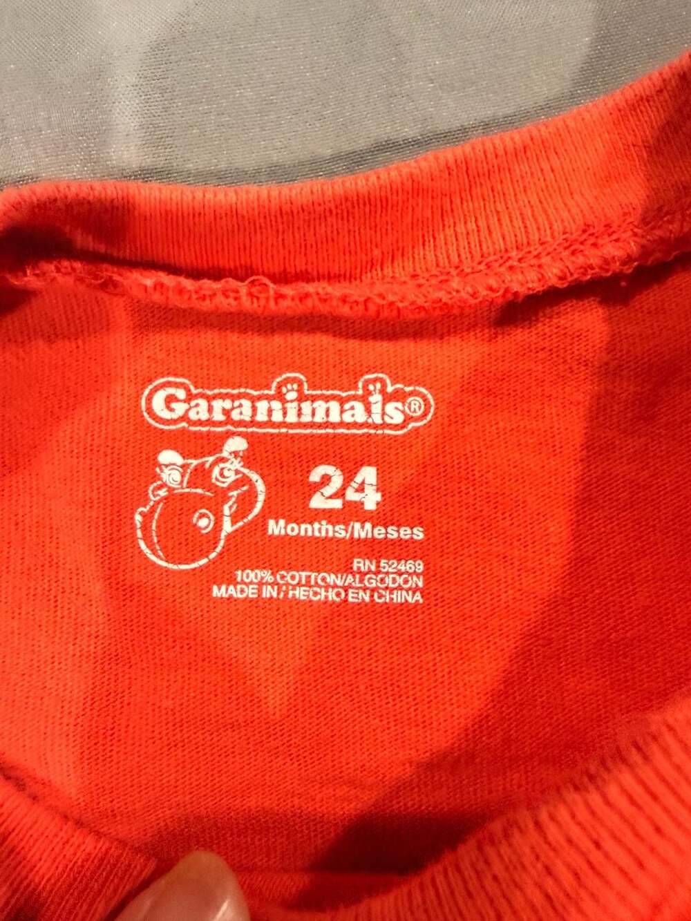 Garanimals T-Shirt Size 24 Months Coral Burn Short Sleeve Cotton